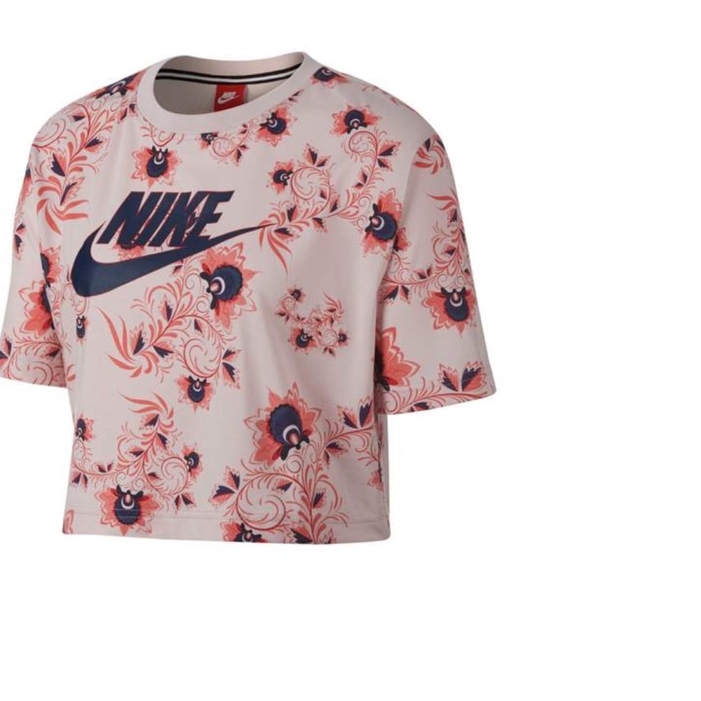 Nike Floral Print Crop Tee - Picture 2 of 6